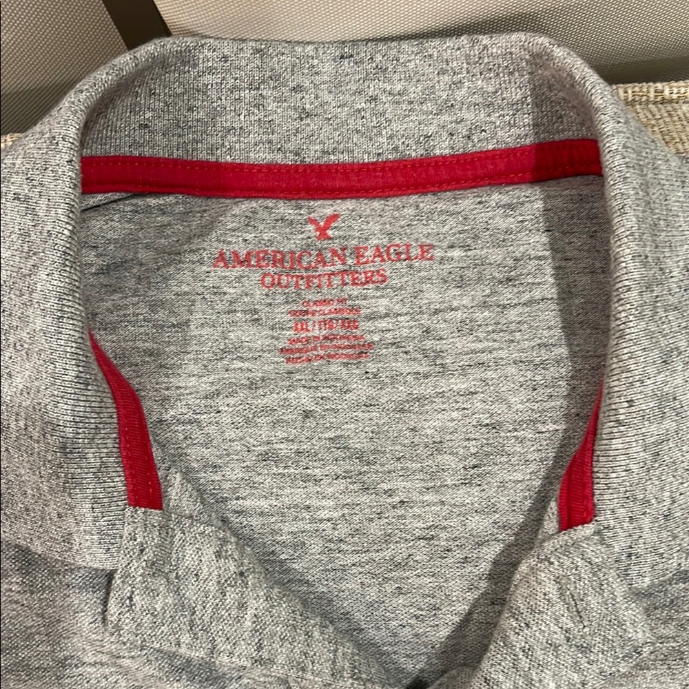 American Eagle Polo Shirt with Red Logo - Picture 2 of 6